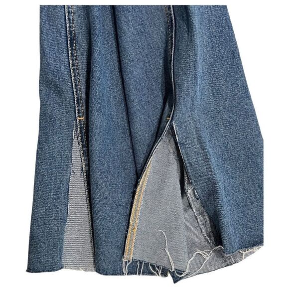 NWT Avec Les Filles High Rise Denim split side hem jeans Size 30 - Picture 6 of 10
